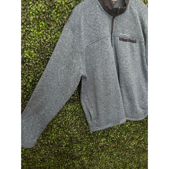 Eddie Bauer Fleece Pullover Sweater, Blue Men’s size XXL - Picture 4 of 6